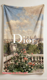 Dior Paris View Flannel Throw Blanket D031